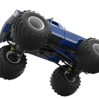 Diecast vintage Monster Truck Scale 1:25 - Thumbnail 4