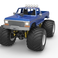 Diecast vintage Monster Truck Scale 1:25 - Thumbnail 5