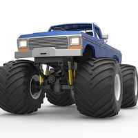 Diecast vintage Monster Truck Scale 1:25 - Thumbnail 6