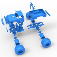 Diecast vintage Monster Truck Scale 1:25 - Thumbnail 19