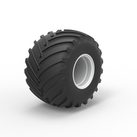 Wheel from vintage monster truck Scale 1:25 - Thumbnail 2