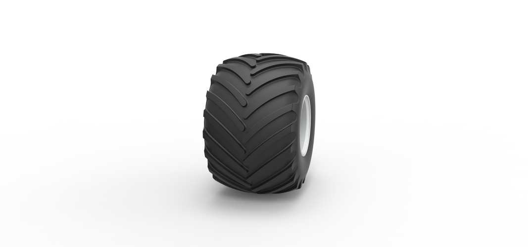 Wheel from vintage monster truck Scale 1:25 3D Print 525662