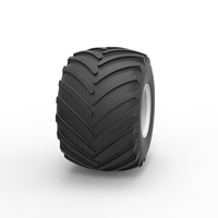 Wheel from vintage monster truck Scale 1:25 - Thumbnail 3