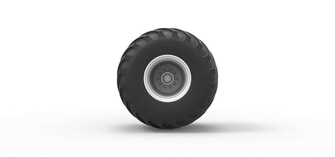 Wheel from vintage monster truck Scale 1:25 3D Print 525664