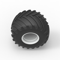 Wheel from vintage monster truck Scale 1:25 - Thumbnail 6