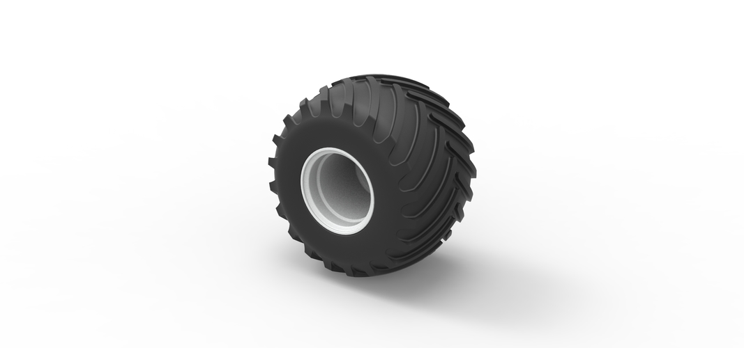 Wheel from vintage monster truck Scale 1:25 3D Print 525666