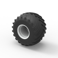 Wheel from vintage monster truck Scale 1:25 - Thumbnail 7