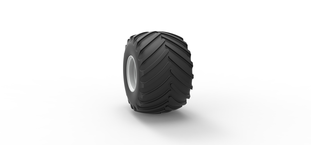 Wheel from vintage monster truck Scale 1:25 3D Print 525667