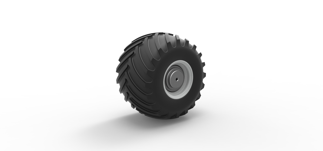 Wheel from vintage monster truck Scale 1:25 3D Print 525668