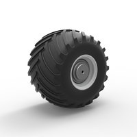 Wheel from vintage monster truck Scale 1:25 - Thumbnail 9