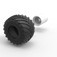 Wheel from vintage monster truck Scale 1:25 - Thumbnail 13