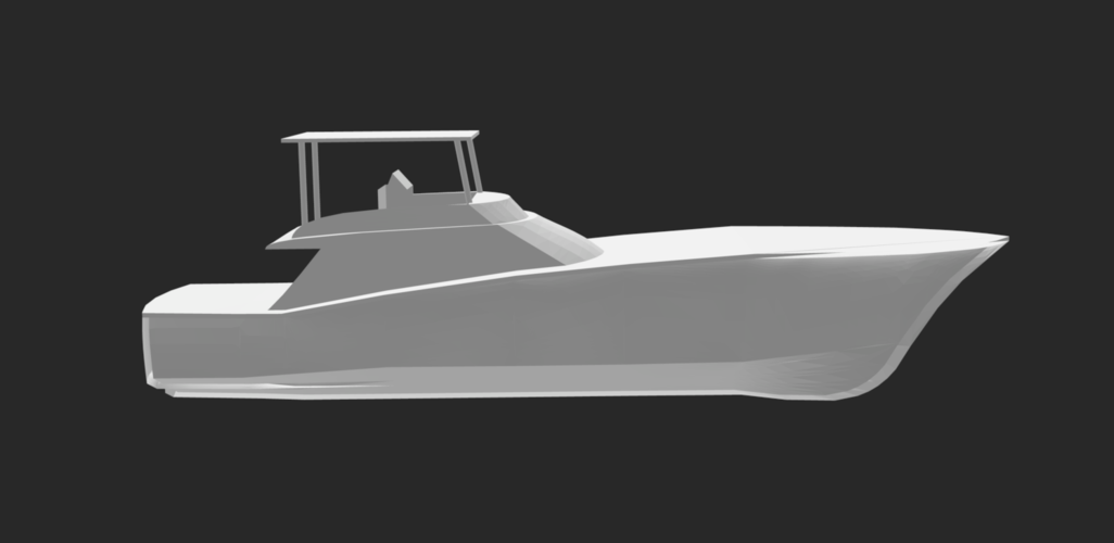 sport fishing boat 3D Print 525677