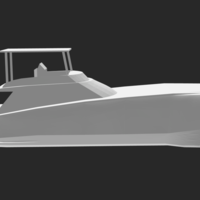 Small sport fishing boat 3D Printing 525677