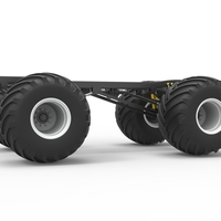 Diecast Chassis of vintage monster truck Scale 1:25 - Thumbnail 2