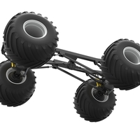 Diecast Chassis of vintage monster truck Scale 1:25 - Thumbnail 3