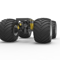 Diecast Chassis of vintage monster truck Scale 1:25 - Thumbnail 6