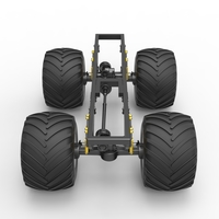 Diecast Chassis of vintage monster truck Scale 1:25 - Thumbnail 8