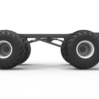 Diecast Chassis of vintage monster truck Scale 1:25 - Thumbnail 9