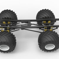 Diecast Chassis of vintage monster truck Scale 1:25 - Thumbnail 10