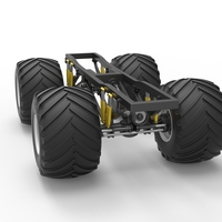 Diecast Chassis of vintage monster truck Scale 1:25 - Thumbnail 13