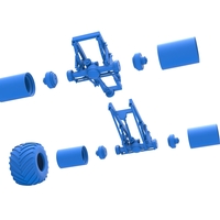 Diecast Chassis of vintage monster truck Scale 1:25 - Thumbnail 18