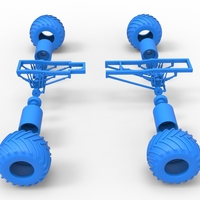 Diecast Chassis of vintage monster truck Scale 1:25 - Thumbnail 19