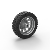 Front semi wheel for pickup Version 19 Scale 1:25 - Thumbnail 8