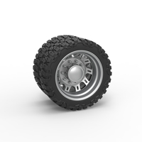 Rear semi wheel for pickup Version 19 Scale 1:25 - Thumbnail 1