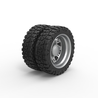 Rear semi wheel for pickup Version 19 Scale 1:25 - Thumbnail 2