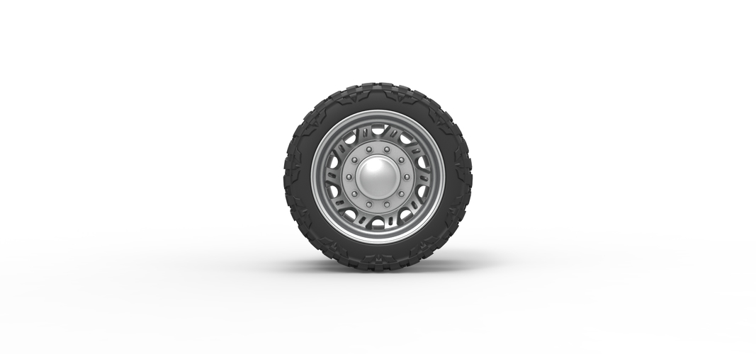 Rear semi wheel for pickup Version 19 Scale 1:25 3D Print 525740