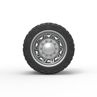 Rear semi wheel for pickup Version 19 Scale 1:25 - Thumbnail 5