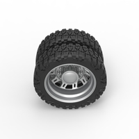 Rear semi wheel for pickup Version 19 Scale 1:25 - Thumbnail 6