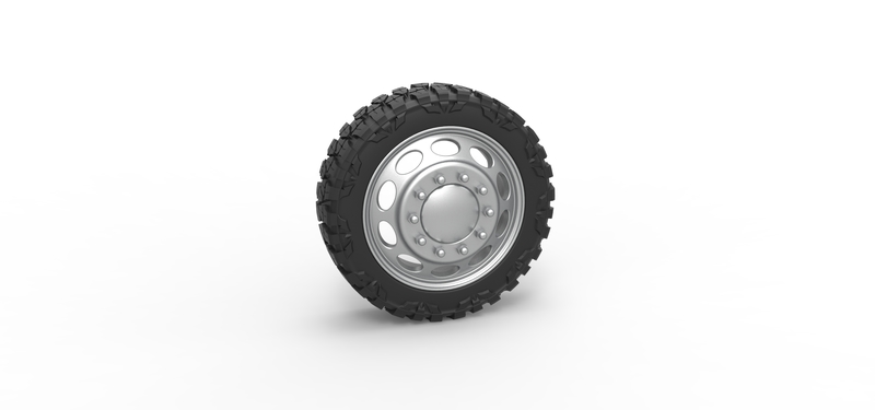 Front semi wheel for pickup Version 20 Scale 1:25