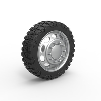 Front semi wheel for pickup Version 20 Scale 1:25 - Thumbnail 2