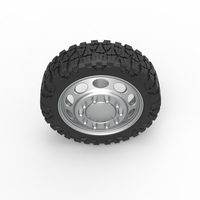 Front semi wheel for pickup Version 20 Scale 1:25 - Thumbnail 6