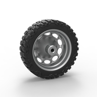 Front semi wheel for pickup Version 20 Scale 1:25 - Thumbnail 8