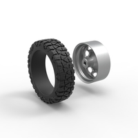 Front semi wheel for pickup Version 20 Scale 1:25 - Thumbnail 10