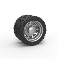 Rear semi wheel for pickup Version 20 Scale 1:25 - Thumbnail 1