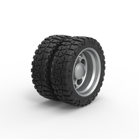 Rear semi wheel for pickup Version 20 Scale 1:25 - Thumbnail 2