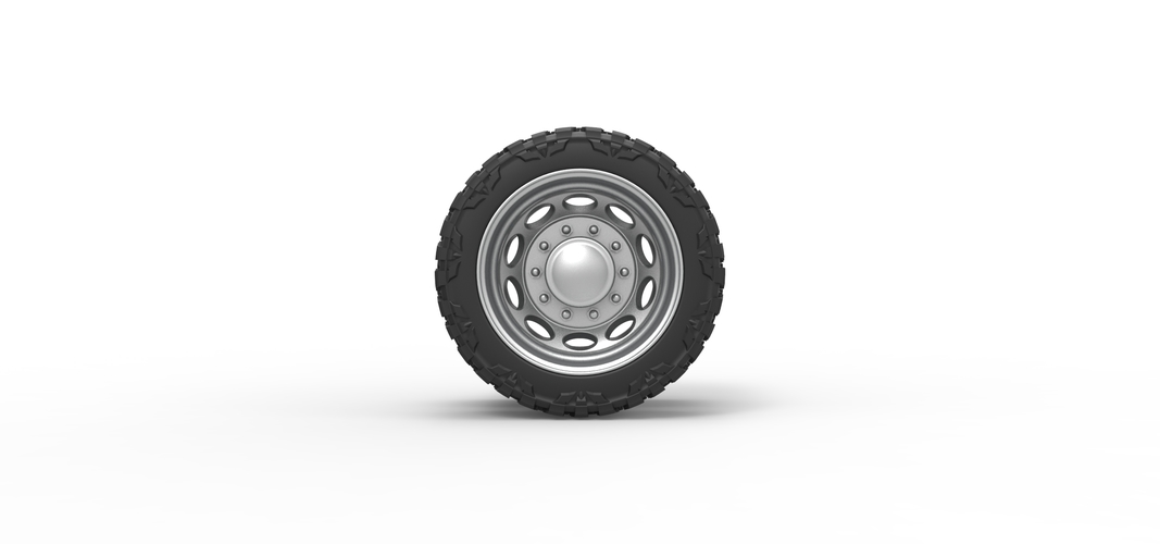 Rear semi wheel for pickup Version 20 Scale 1:25 3D Print 525765