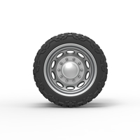 Rear semi wheel for pickup Version 20 Scale 1:25 - Thumbnail 5