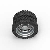 Rear semi wheel for pickup Version 20 Scale 1:25 - Thumbnail 6
