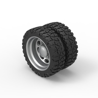 Rear semi wheel for pickup Version 20 Scale 1:25 - Thumbnail 7