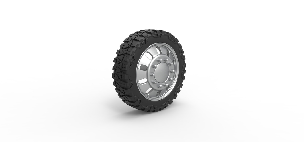 Front semi wheel for pickup Version 21 Scale 1:25 3D Print 525777