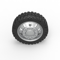 Front semi wheel for pickup Version 21 Scale 1:25 - Thumbnail 6