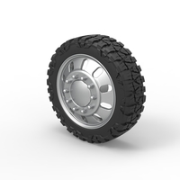 Front semi wheel for pickup Version 21 Scale 1:25 - Thumbnail 7