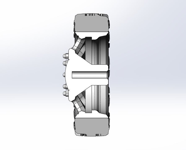 Front semi wheel for pickup Version 21 Scale 1:25 3D Print 525786