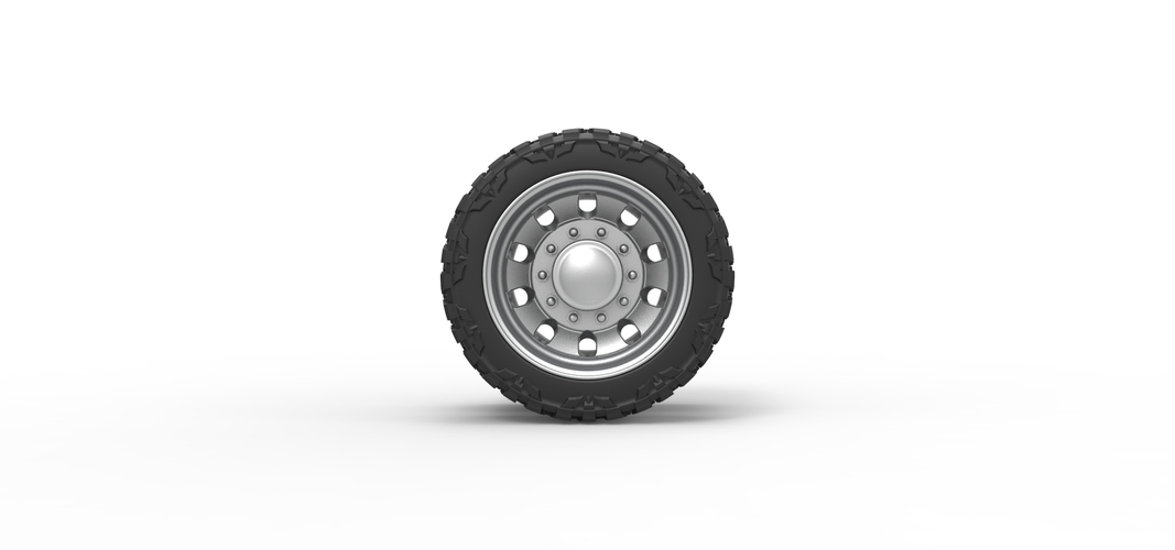 Rear semi wheel for pickup Version 21 Scale 1:25 3D Print 525791