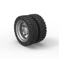 Rear semi wheel for pickup Version 21 Scale 1:25 - Thumbnail 7