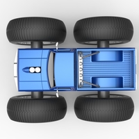 Vintage Monster Truck with 10 ft wheels Scale 1:25 - Thumbnail 11